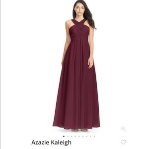 Azazie dress in Cabernet